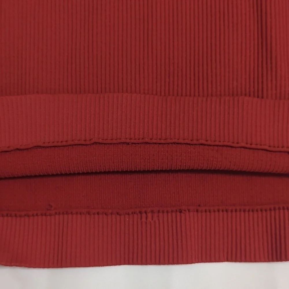 Out From Under Explain It All Ribbed Slip Dress, Color Rust Size L